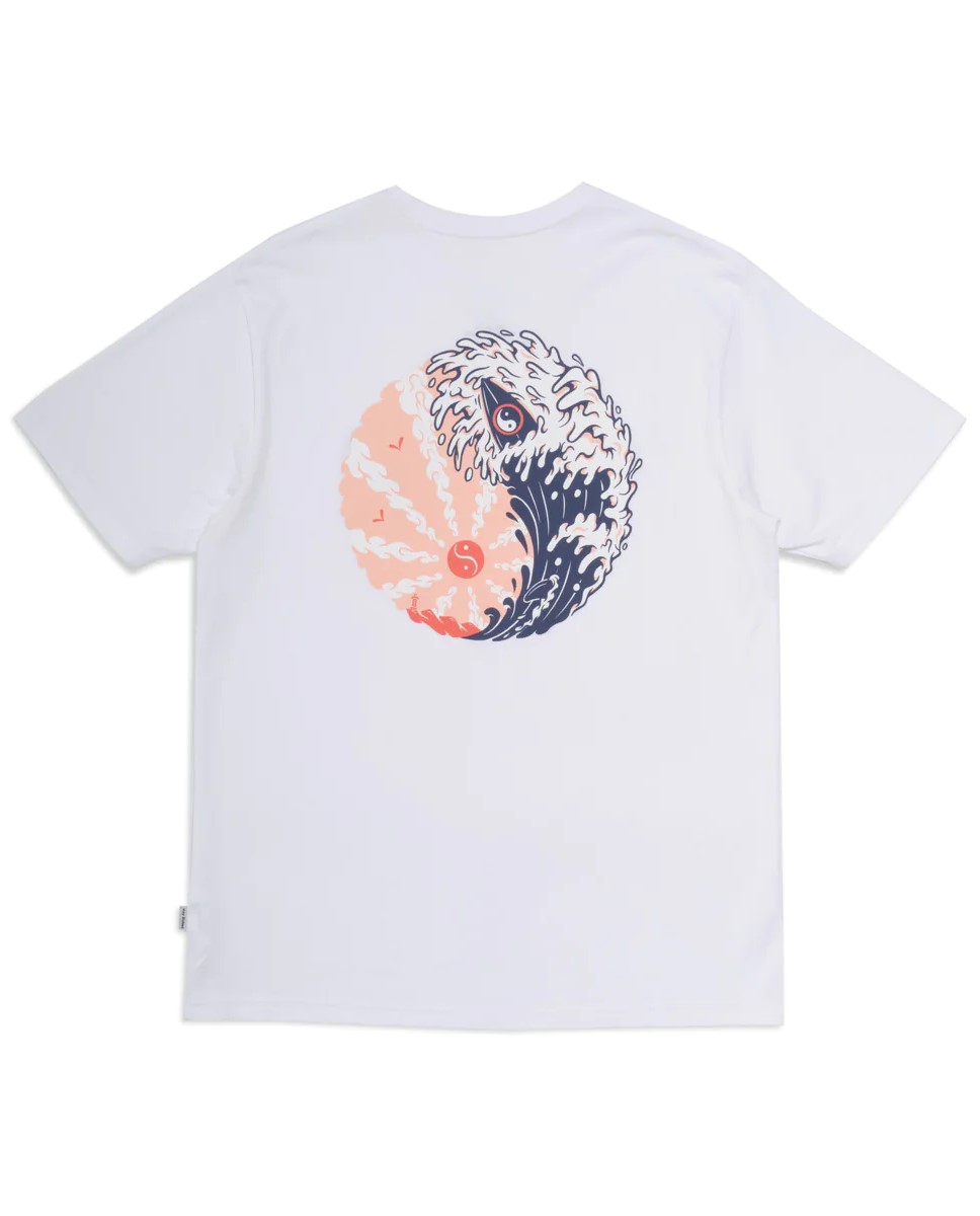 GREAT WAVE S/S TEE WHITE
