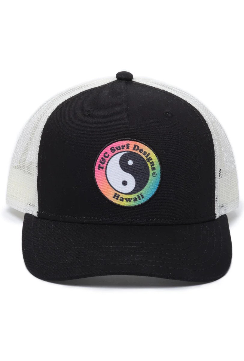 YY TRUCKER CAP - BLACK WHITE GRADIENT