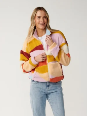 Retro Swell Standard Zip Through Polar Fleece