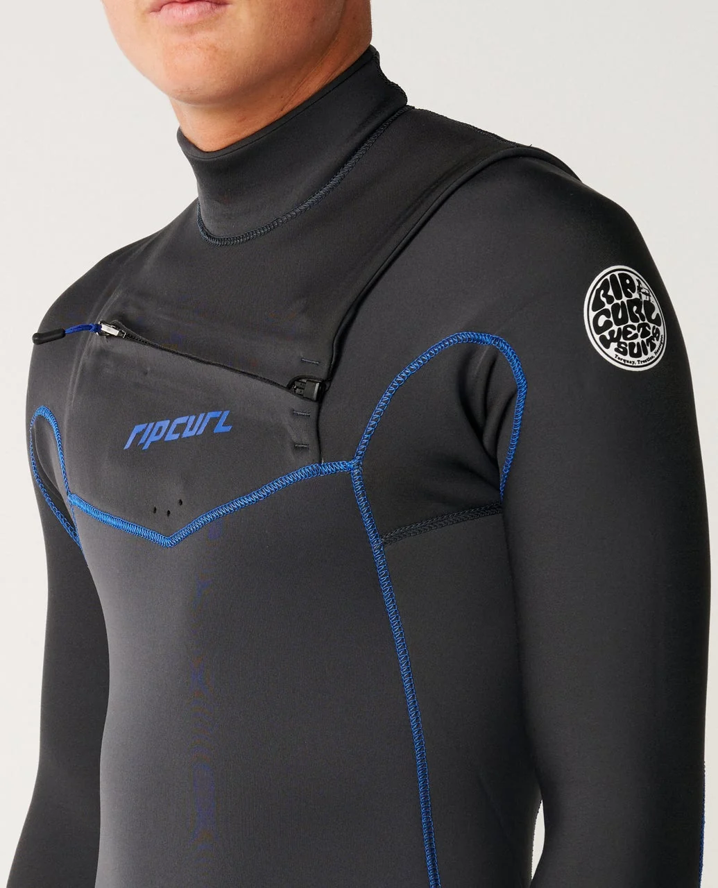 Mens Dawn Patrol 3/2 Chest Zip Wetsuit - Image 3